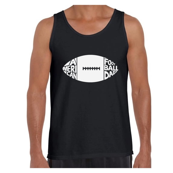 Awkward Styles Men's American Football Dad Sport Graphic Tank Tops White Father's Day Gift Idea
