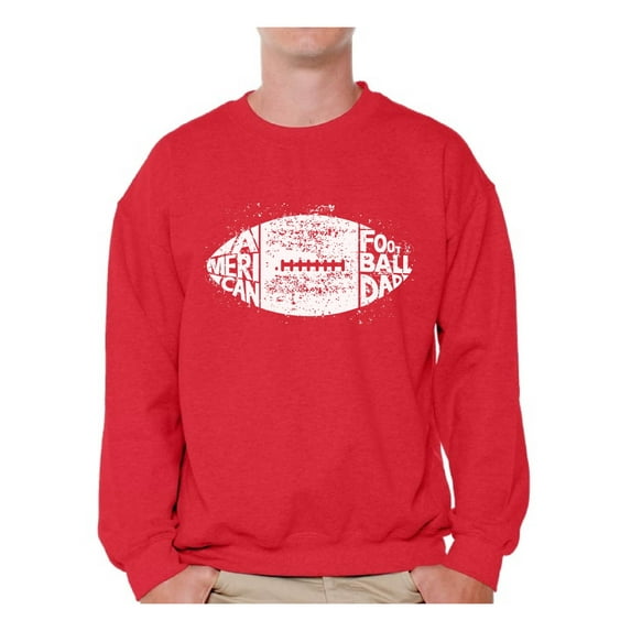 Awkward Styles Men's American Football Dad Vintage Graphic Sweatshirt Tops White Sporty Father's Day Gift
