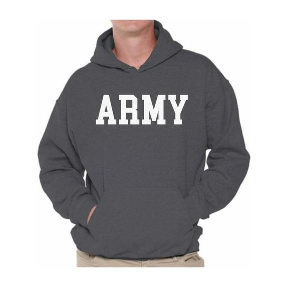 Awkward Styles Men's Army Hooded Sweatshirt Military Hoodie Army Training Hoodie Army Sweater for Men Army Gifts for Him