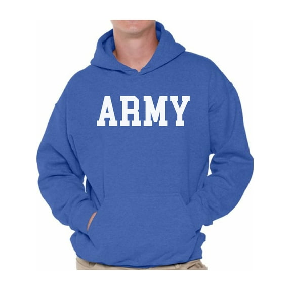 Awkward Styles Men's Army Hooded Sweatshirt Military Hoodie Army Training Hoodie Army Sweater for Men Army Gifts for Him