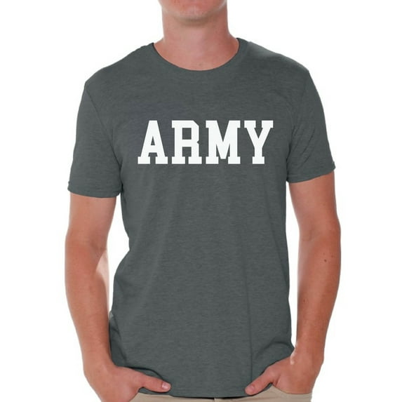 Awkward Styles Men's Army Shirt Military Tshirt Army Gifts for Him Military Training Workout Clothes Army Tshirt for Men