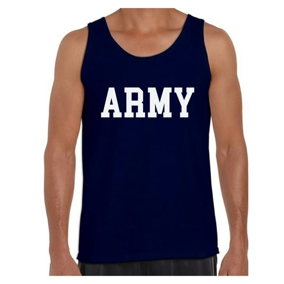 Awkward Styles Men's Army Tank Top Military Sleeveless Shirt Army Gifts for Him Army Outfit Homecoming Surprise Party Outfit Military Tank Top Men