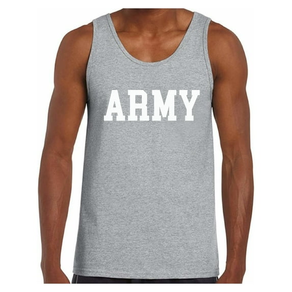 Awkward Styles Men's Army Tank Top Military Sleeveless Shirt Army Gifts for Him Army Outfit Homecoming Surprise Party Outfit Military Tank Top Men