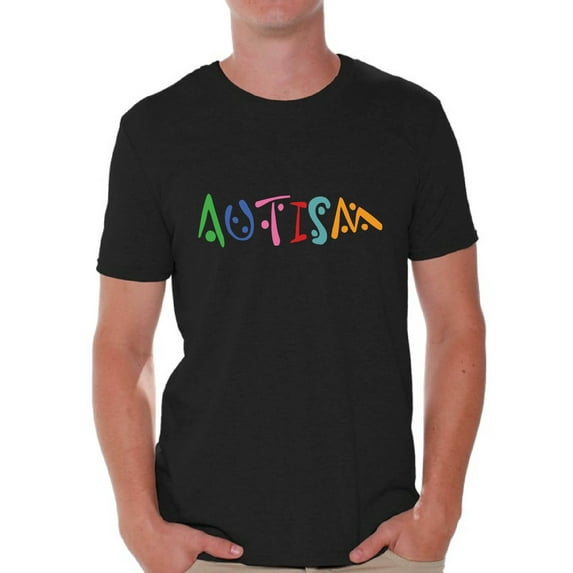 Awkward Styles Men's Autism Autistic Support Graphic T-shirt Tops for Autism Awareness