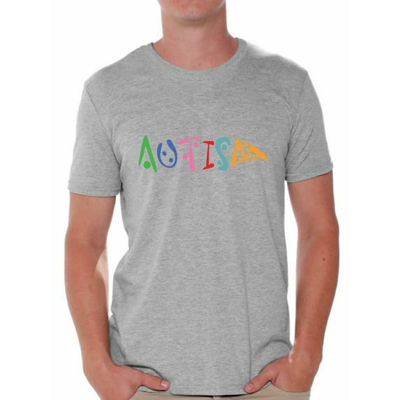 Awkward Styles Men's Autism Autistic Support Graphic T-shirt Tops for Autism Awareness