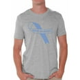thumbnail image 1 of Awkward Styles Men's Autism Awareness Blue Ribbon Graphic T-shirt Tops Autistic Support, 1 of 4