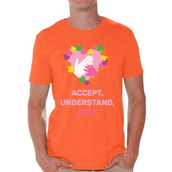 Awkward Styles Men's Autism Awareness T shirt Accept Understand Love Autism Shirt Men Autism Awareness Shirts Men's Autism T Shirt Autism Awareness Gifts for Him Autistic Pride Gifts
