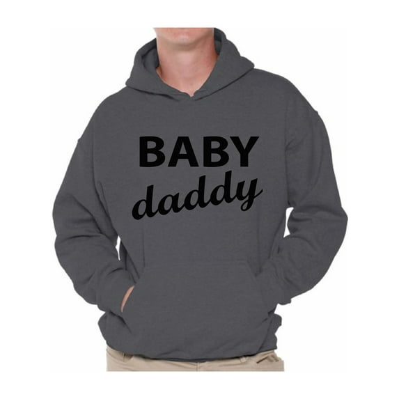 Awkward Styles Men's Baby Daddy Cool Graphic Hoodie Tops Father To Be New Dad Father's Day Gift