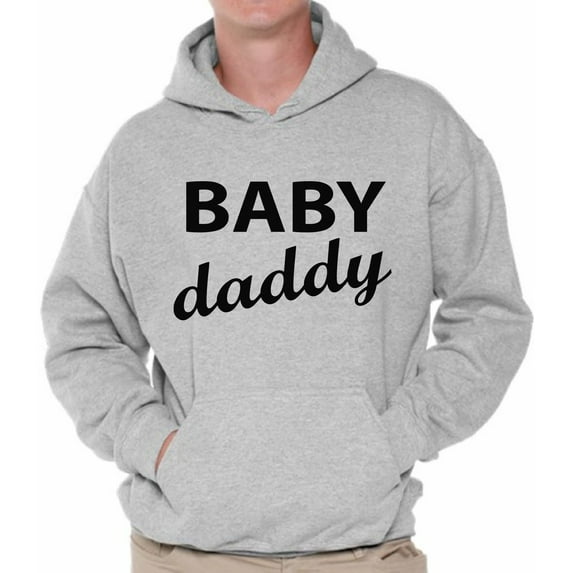 Awkward Styles Men's Baby Daddy Cool Graphic Hoodie Tops Father To Be New Dad Father's Day Gift