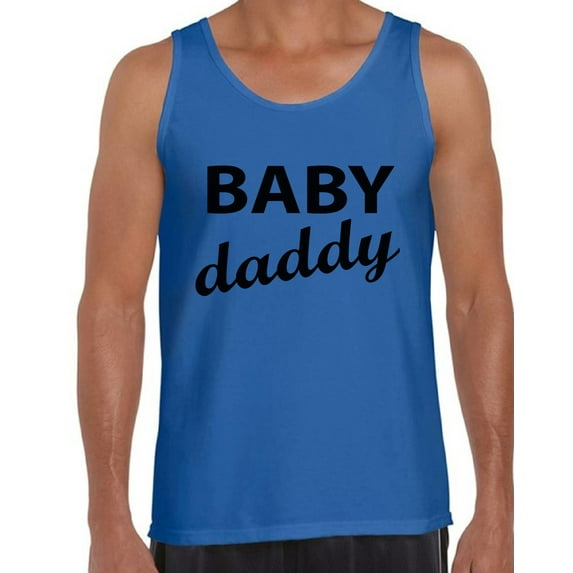 Awkward Styles Men's Baby Daddy Cool Graphic Tank Tops Father To Be New Dad Father's Day Gift