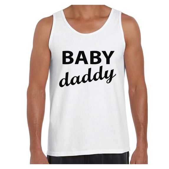 Awkward Styles Men's Baby Daddy Cool Graphic Tank Tops Father To Be New Dad Father's Day Gift