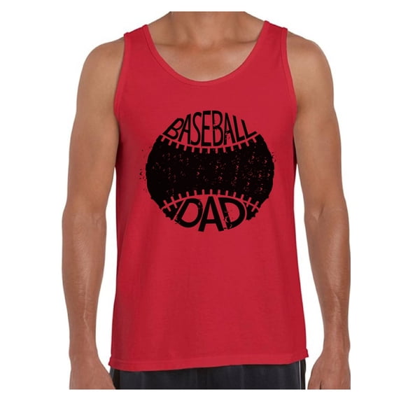 Awkward Styles Men's Baseball Dad Sport Lover`s Graphic Tank Tops Black Father's Day Gift Idea