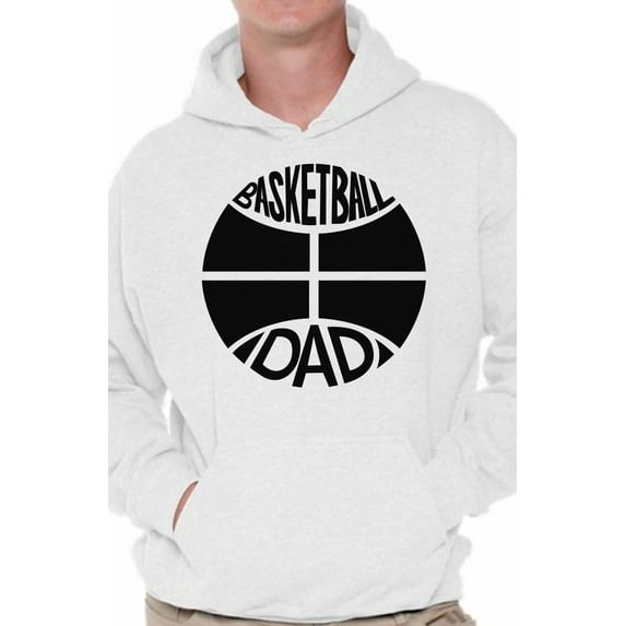 Awkward Styles Men's Basketball Dad Graphic Hoodie Tops Black Sport Father`s Gift Idea