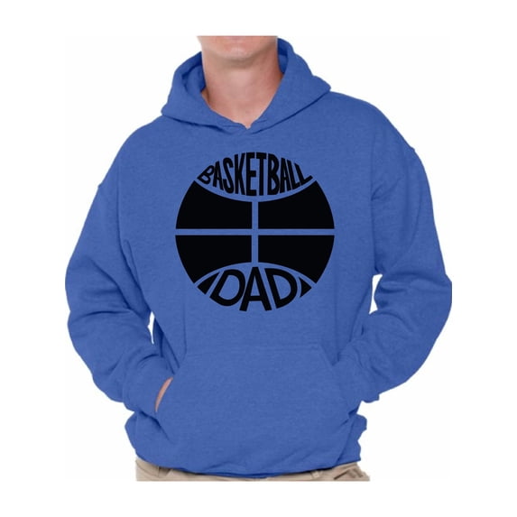 Awkward Styles Men's Basketball Dad Graphic Hoodie Tops Black Sport Father`s Gift Idea