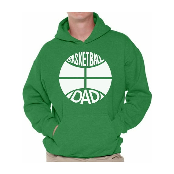 Awkward Styles Men's Basketball Dad Graphic Hoodie Tops White Cool Sport Gift for Daddy Father`s Day