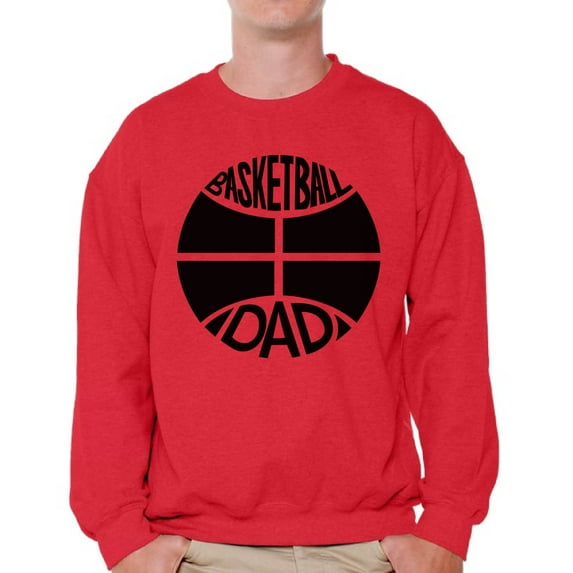 Awkward Styles Men's Basketball Dad Graphic Sweatshirt Tops Black Sport Father`s Gift Idea