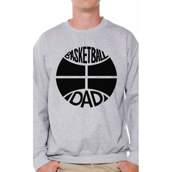 Awkward Styles Men's Basketball Dad Graphic Sweatshirt Tops Black Sport Father`s Gift Idea