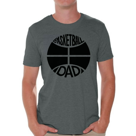 Awkward Styles Men's Basketball Dad Graphic T-shirt Tops Black Sport Father`s Gift Idea