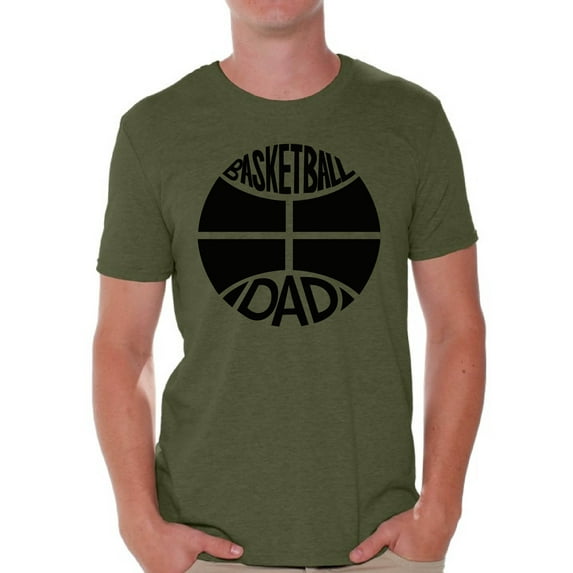 Awkward Styles Men's Basketball Dad Graphic T-shirt Tops Black Sport Father`s Gift Idea