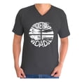 thumbnail image 1 of Awkward Styles Men's Basketball Dad Graphic V-neck T-shirt Tops Sports Dad Gift Father's Day Cool Gift Idea, 1 of 4