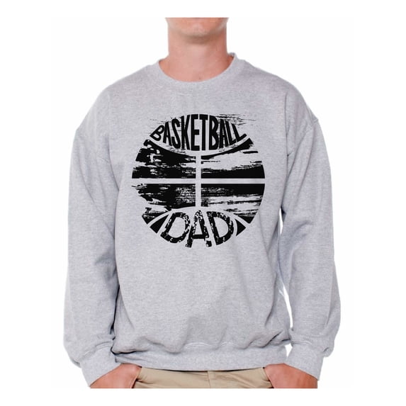 Awkward Styles Men's Basketball Dad Vintage Graphic Sweatshirt Tops Basketball Team Sport Dad Father's Day