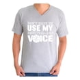 thumbnail image 1 of Awkward Styles Men's Basketball Dad Voice Cute Father`s Graphic V-neck T-shirt Tops White Basketball Dad Gift, 1 of 4