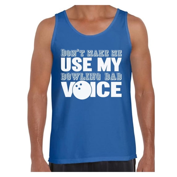Awkward Styles Men's Bowling Dad Voice Funny Father`s Graphic Tank Tops Sport Dad Father's Day Gift