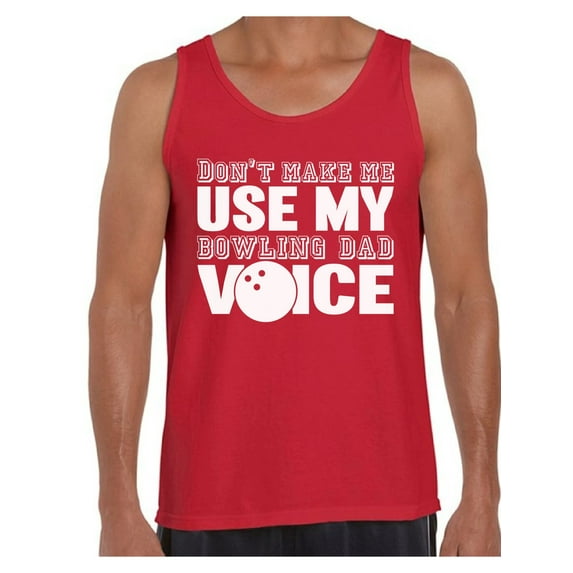 Awkward Styles Men's Bowling Dad Voice Funny Father`s Graphic Tank Tops Sport Dad Father's Day Gift