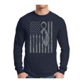 thumbnail image 1 of Awkward Styles Men's Brain Cancer Awareness Graphic Long Sleeve T-shirt Tops Gray Ribbon, 1 of 4