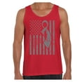thumbnail image 1 of Awkward Styles Men's Brain Cancer Awareness Graphic Tank Tops Gray Ribbon, 1 of 4