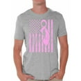 thumbnail image 1 of Awkward Styles Men's Breast Cancer Awareness Graphic T-shirt Tops Pink Ribbon, 1 of 4