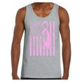 thumbnail image 1 of Awkward Styles Men's Breast Cancer Awareness Graphic Tank Tops Pink Ribbon, 1 of 4