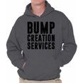 thumbnail image 1 of Awkward Styles Men's Bump Creation Services Graphic Hoodie Tops Father To Be New Dad Gift, 1 of 4