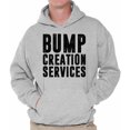 thumbnail image 1 of Awkward Styles Men's Bump Creation Services Graphic Hoodie Tops Father To Be New Dad Gift, 1 of 4
