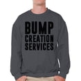 thumbnail image 1 of Awkward Styles Men's Bump Creation Services Graphic Sweatshirt Tops Father To Be New Dad Gift, 1 of 4