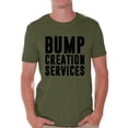 thumbnail image 1 of Awkward Styles Men's Bump Creation Services Graphic T-shirt Tops Father To Be New Dad Gift, 1 of 4
