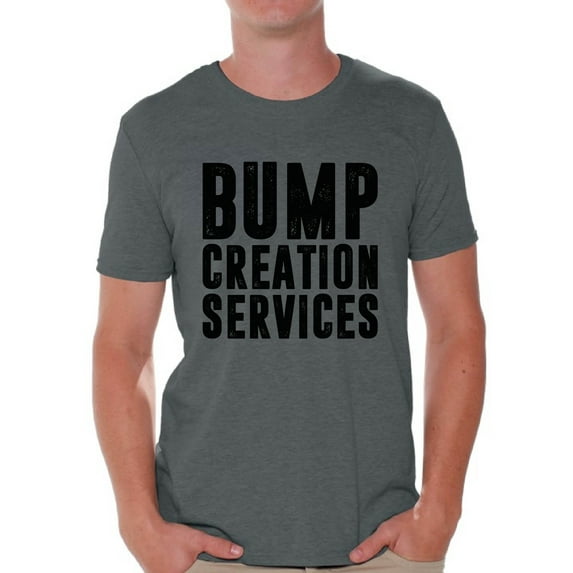 Awkward Styles Men's Bump Creation Services Graphic T-shirt Tops Father To Be New Dad Gift