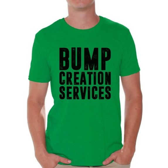 Awkward Styles Men's Bump Creation Services Graphic T-shirt Tops Father To Be New Dad Gift