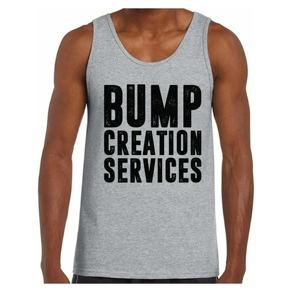 Awkward Styles Men's Bump Creation Services Graphic Tank Tops Father To Be New Dad Gift