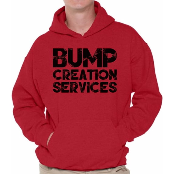 Awkward Styles Men's Bump Creation Services New Dad Graphic Hoodie Tops Bump Dad Father's Day Gift