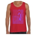 thumbnail image 1 of Awkward Styles Men's Cancer Awareness Graphic Tank Tops Purple Ribbon, 1 of 4