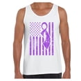 thumbnail image 1 of Awkward Styles Men's Cancer Awareness Graphic Tank Tops Purple Ribbon, 1 of 4