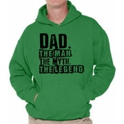 Awkward Styles Men's Dad The Man The Myth The Legend Cool Father`s Graphic Hoodie Tops