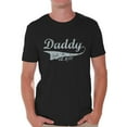 thumbnail image 1 of Awkward Styles Men's Daddy Est. 2017 New Daddy To Be Vintage Graphic T-shirt Tops, 1 of 4