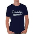thumbnail image 1 of Awkward Styles Men's Daddy Est. 2017 New Daddy To Be Vintage Graphic T-shirt Tops, 1 of 4