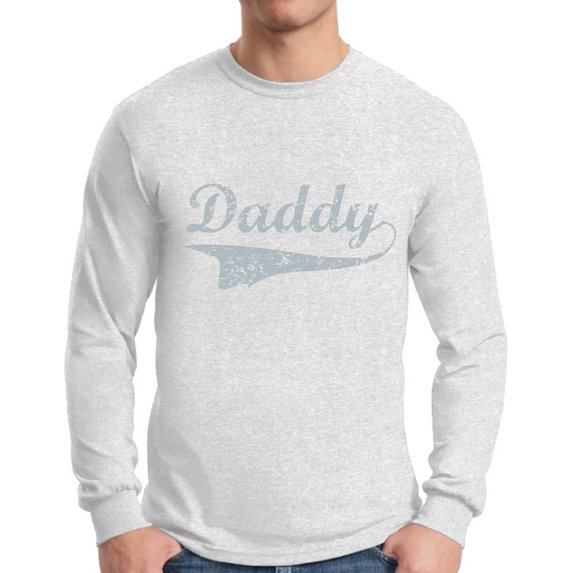 Awkward Styles Men's Daddy Graphic Long Sleeve T-shirt Tops Vintage Father`s Day Gift for Dad