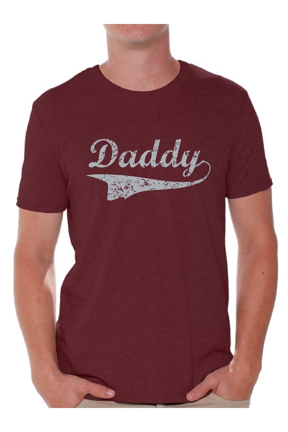 Daddy Shirt Father Tshirt Graphic Mens Tshirt Vintage Tops for Best Dad Fathers Day Gift for Dad Daddy Gifts from Daughter Daddy Gifts from Son Best Dad Ever Tshirt