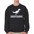 thumbnail image 1 of Awkward Styles Men's Daddysaurus Cool Graphic Sweatshirt Tops Father`s Day Gift Daddy Saur, 1 of 4
