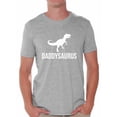 thumbnail image 1 of Awkward Styles Men's Daddysaurus Cool Graphic T-shirt Tops Father`s Day Gift Daddy Saur, 1 of 4