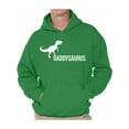 thumbnail image 1 of Awkward Styles Men's Daddysaurus Cute Father`s Graphic Hoodie Tops Daddy Saurus, 1 of 4